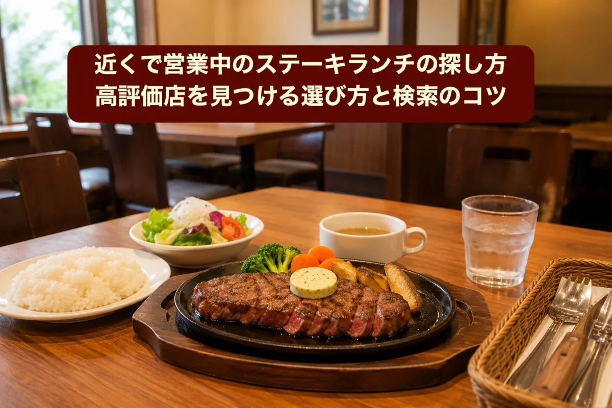 近くで営業中のステーキランチの探し方｜高評価店を見つける選び方と検索のコツ