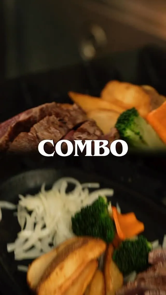 ステーキだけじゃ物足りない方、、COMBOメニューはいかが？...